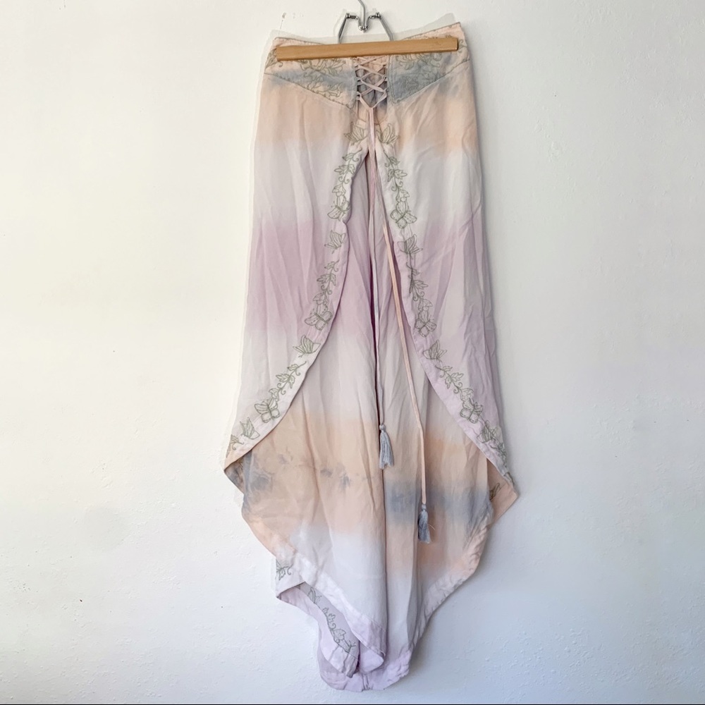 Free People Silk Bohemian pants
